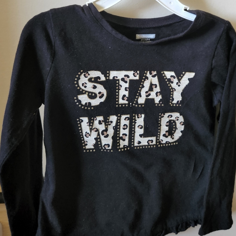 Brand New Black Toddler Girl long sleeve shirt
